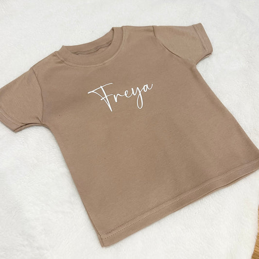 Taupe Personalised T-shirt
